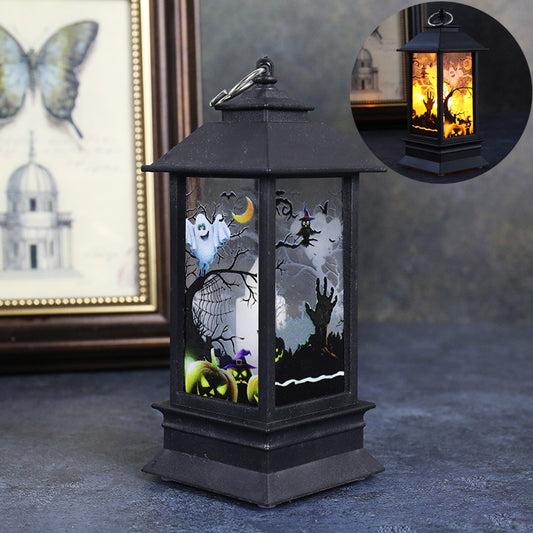 Halloween simulation flame lanterns