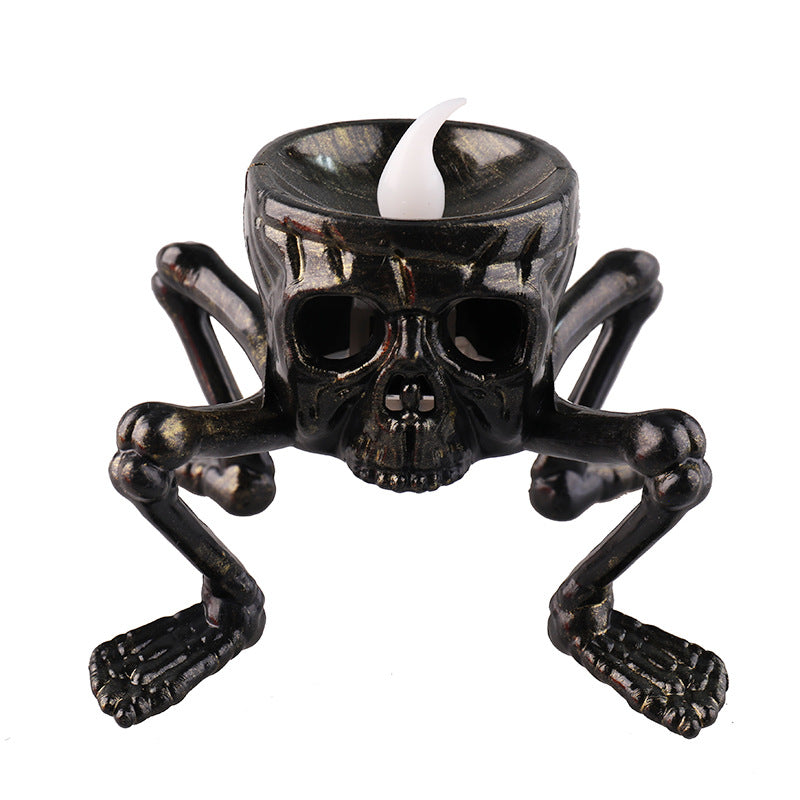Halloween Skull Ghost Hand Props Candle Light