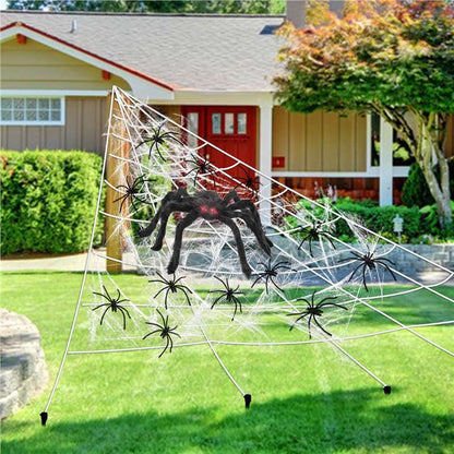 Halloween Spider and Web Decorations