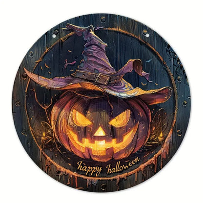 Halloween Stand Wooden Craft House Number Hanging Decoration