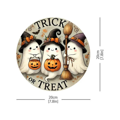 Halloween Stand Wooden Craft House Number Hanging Decoration