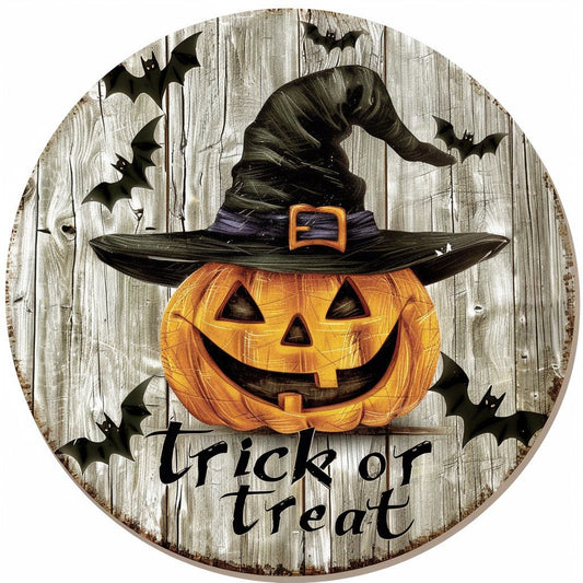 Halloween Stand Wooden Craft House Number Hanging Decoration