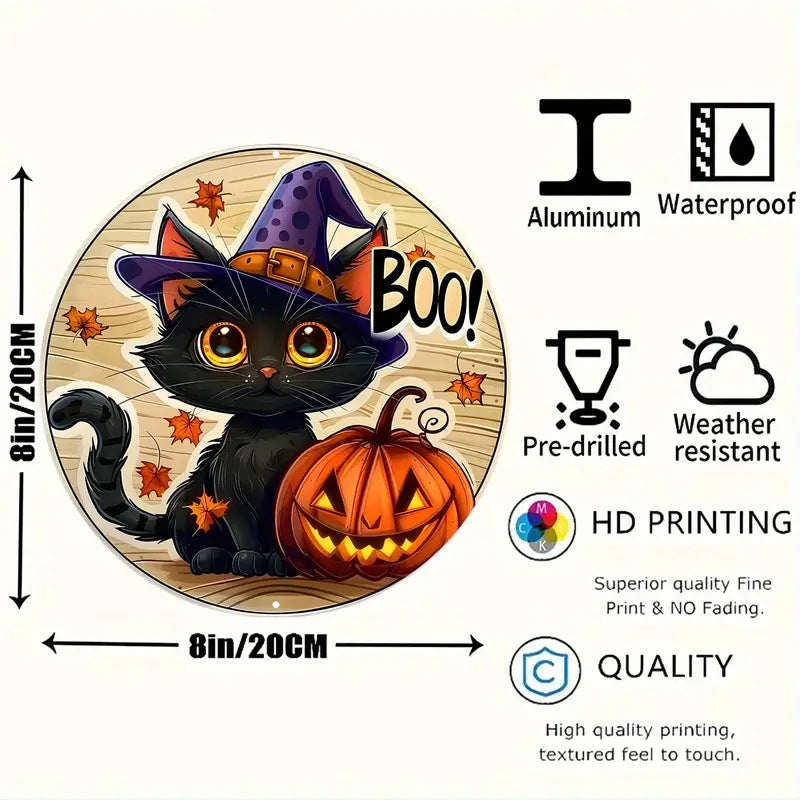 Halloween wooden signboardon