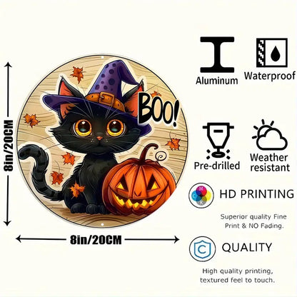 Halloween wooden signboardon
