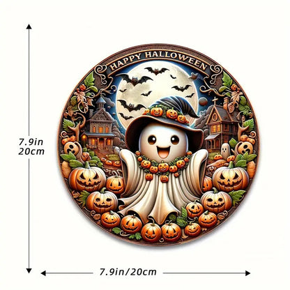 Halloween wooden signboardon
