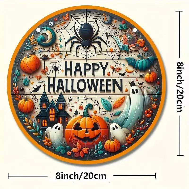 Halloween wooden signboardon