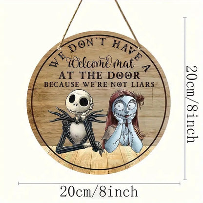 Halloween wooden signboardon