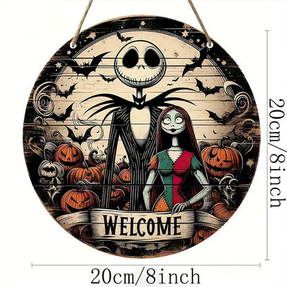 Halloween wooden signboardon
