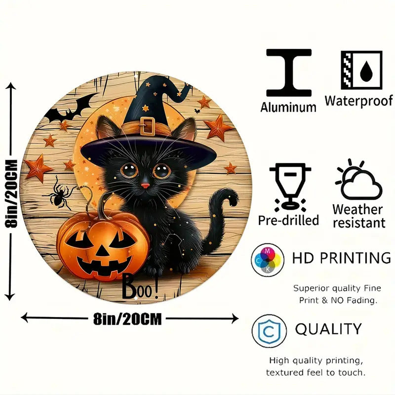Halloween wooden signboardon