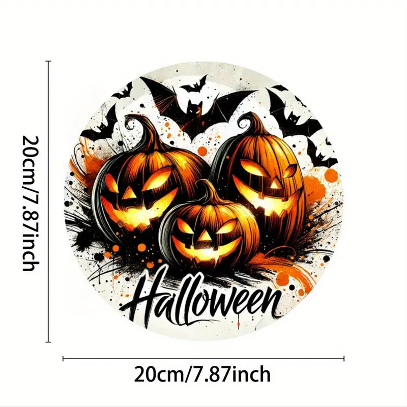 Halloween wooden signboardon