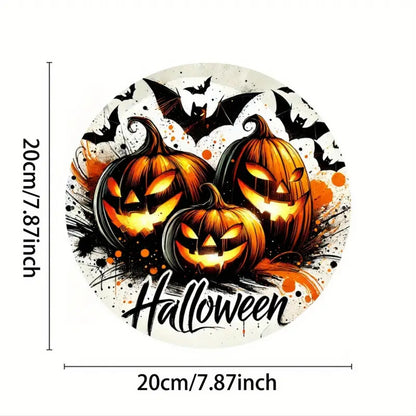 Halloween wooden signboardon
