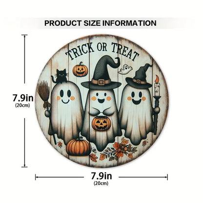 Halloween wooden signboardon