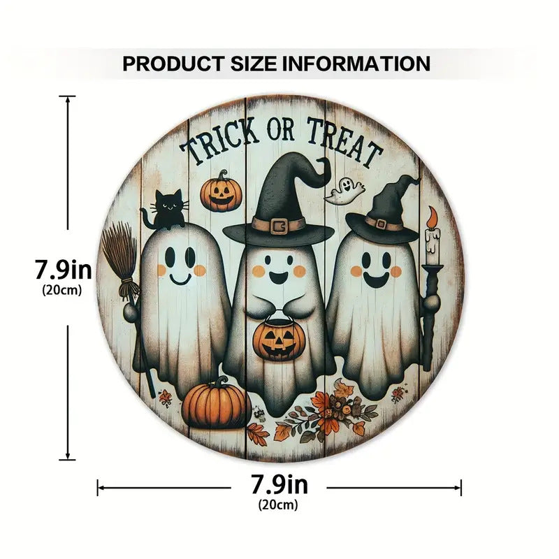 Halloween wooden signboardon