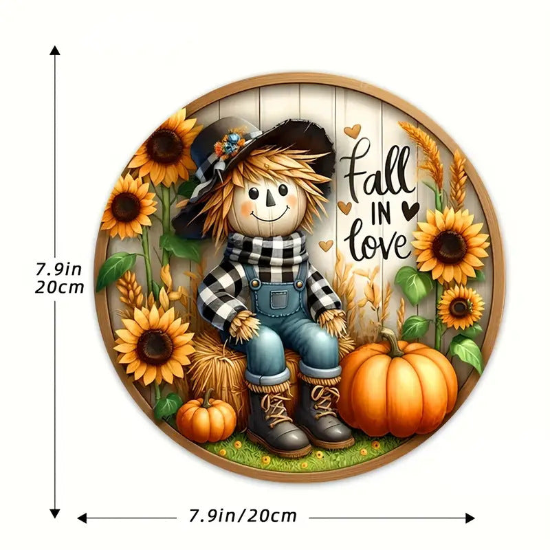 Halloween wooden signboardon