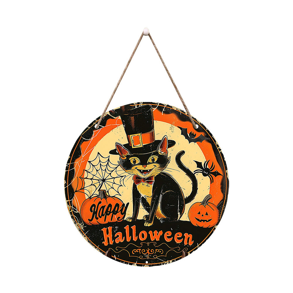 Halloween wooden signboardon