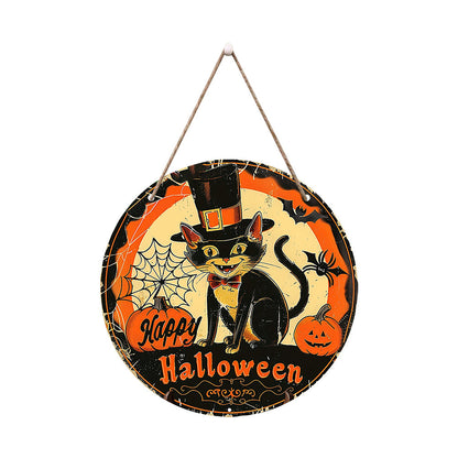 Halloween wooden signboardon