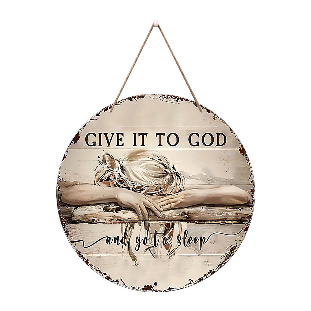 Halloween wooden signboardon