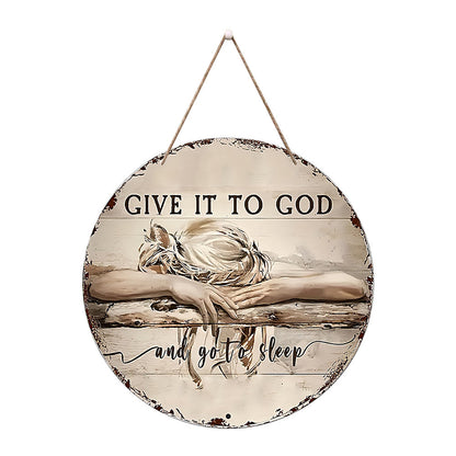 Halloween wooden signboardon