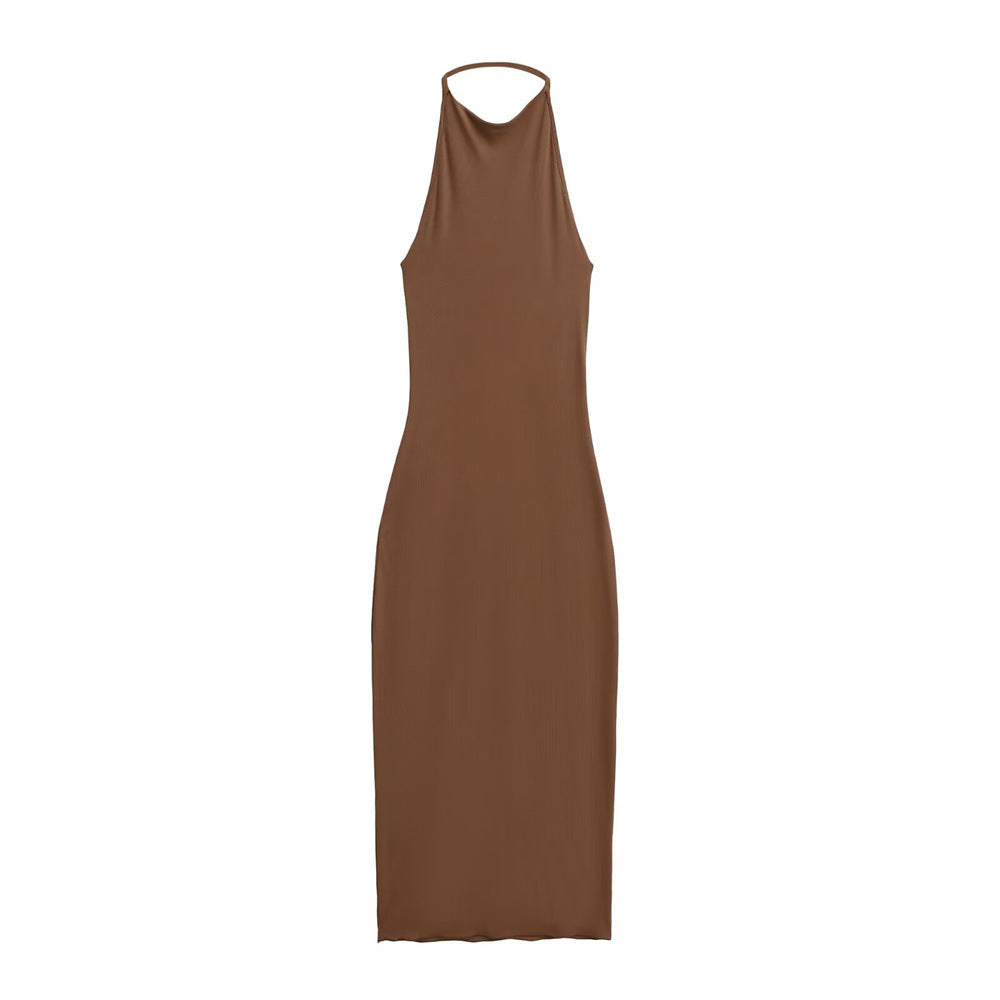 Halter Neck Backless Bodycon Dress