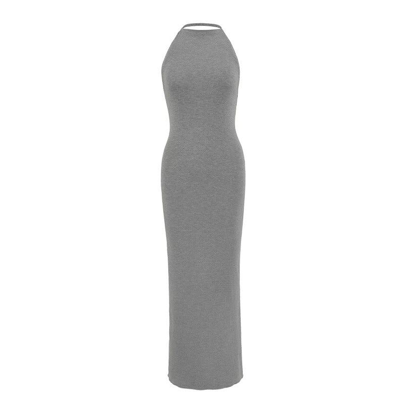 Halter Neck Backless Bodycon Dress