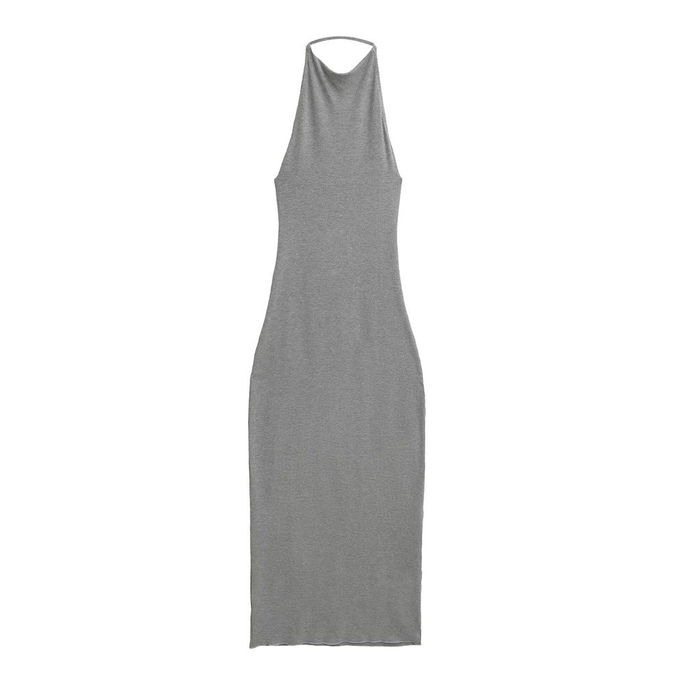 Halter Neck Backless Bodycon Dress