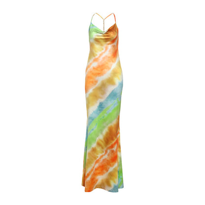 Halter Neck Backless Long Dress