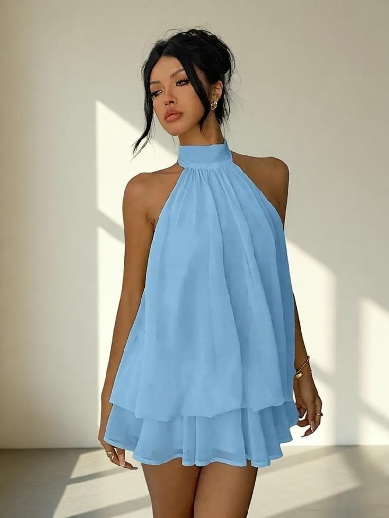 halter-neck dress