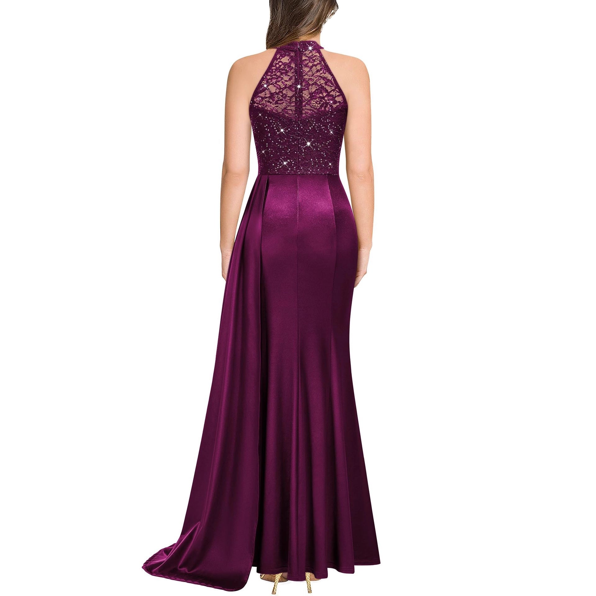 Halter Neck Evening Gown
