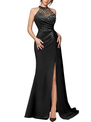 Halter Neck Evening Gown