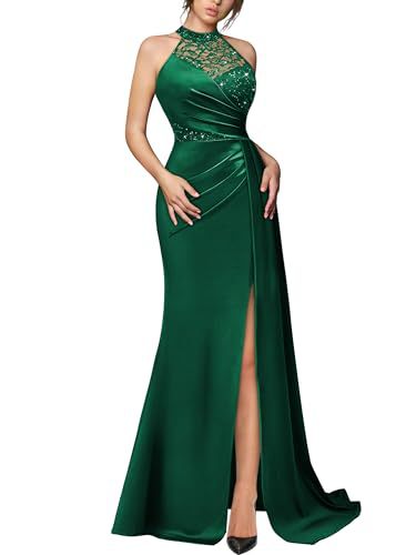 Halter Neck Evening Gown