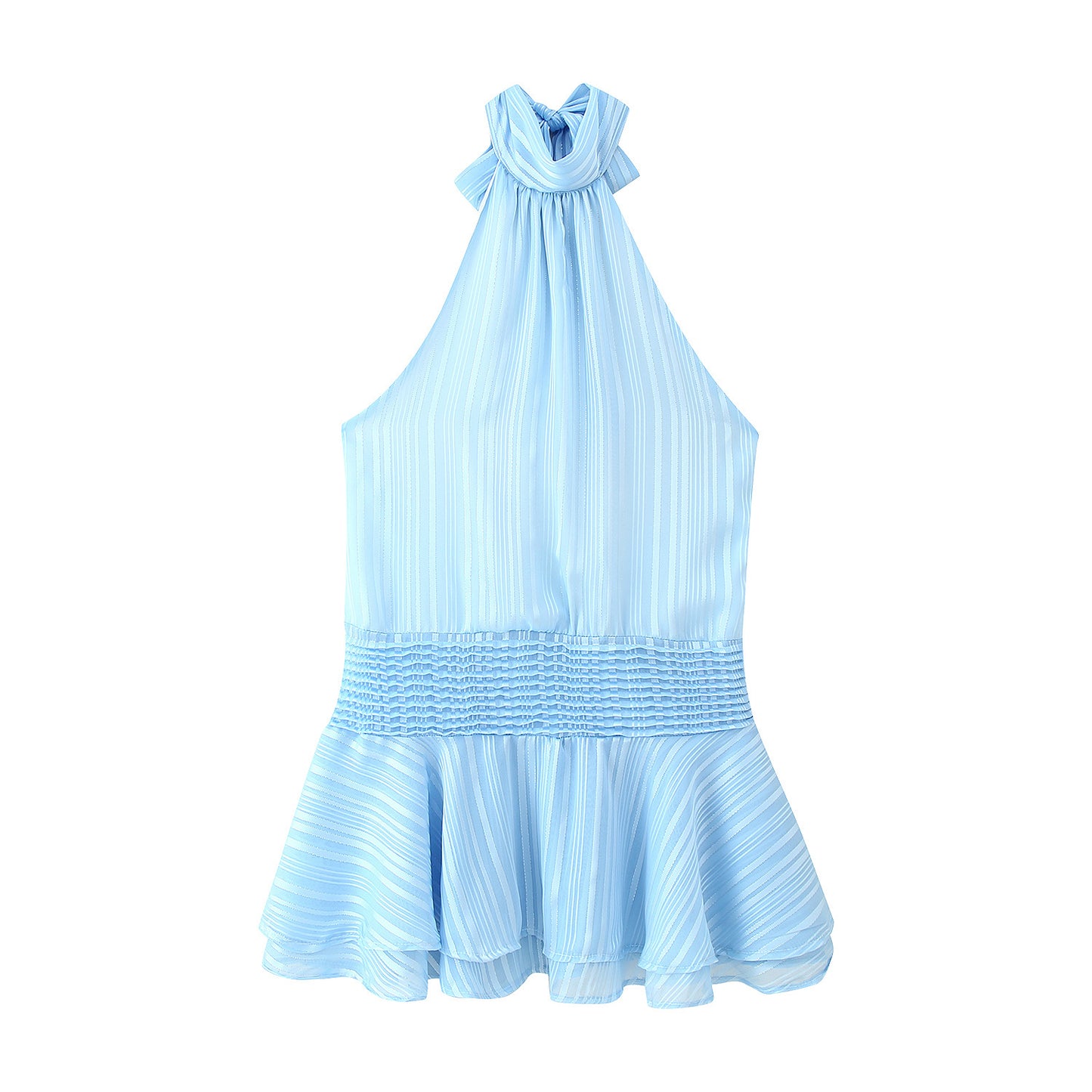 Halter Neck Satin Dress