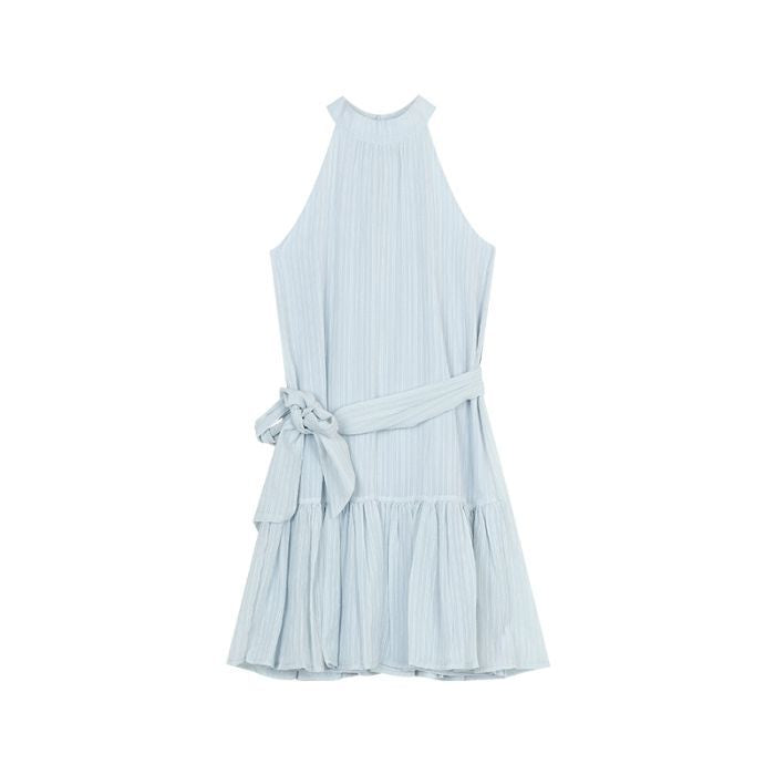 Halter-neck sleeveless dress for women