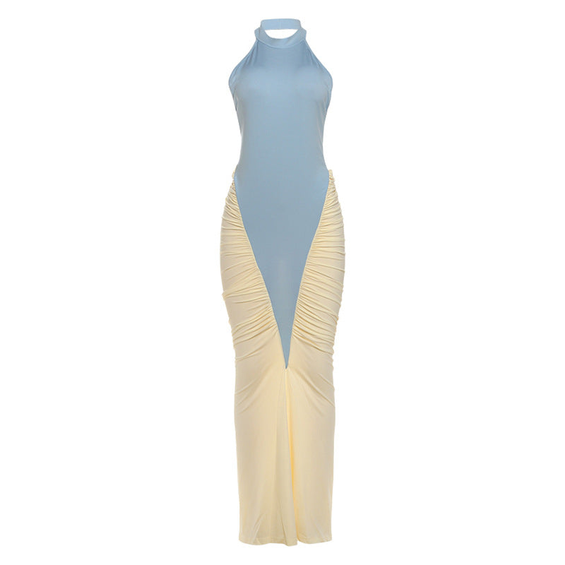 Halterneck Backless Slim Fit Dress