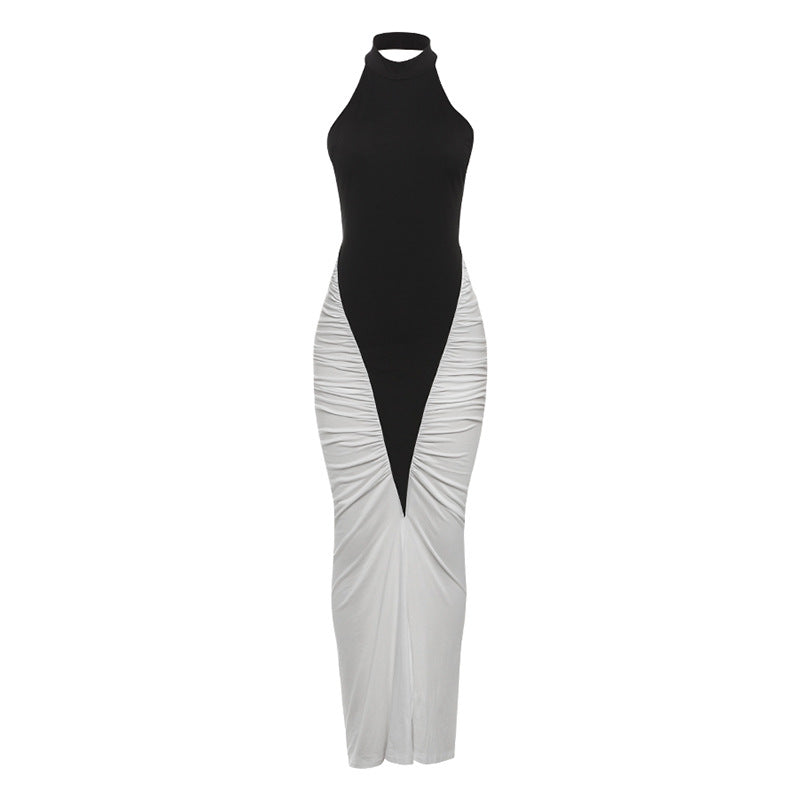 Halterneck Backless Slim Fit Dress