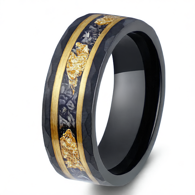 Hammer Pattern Ring