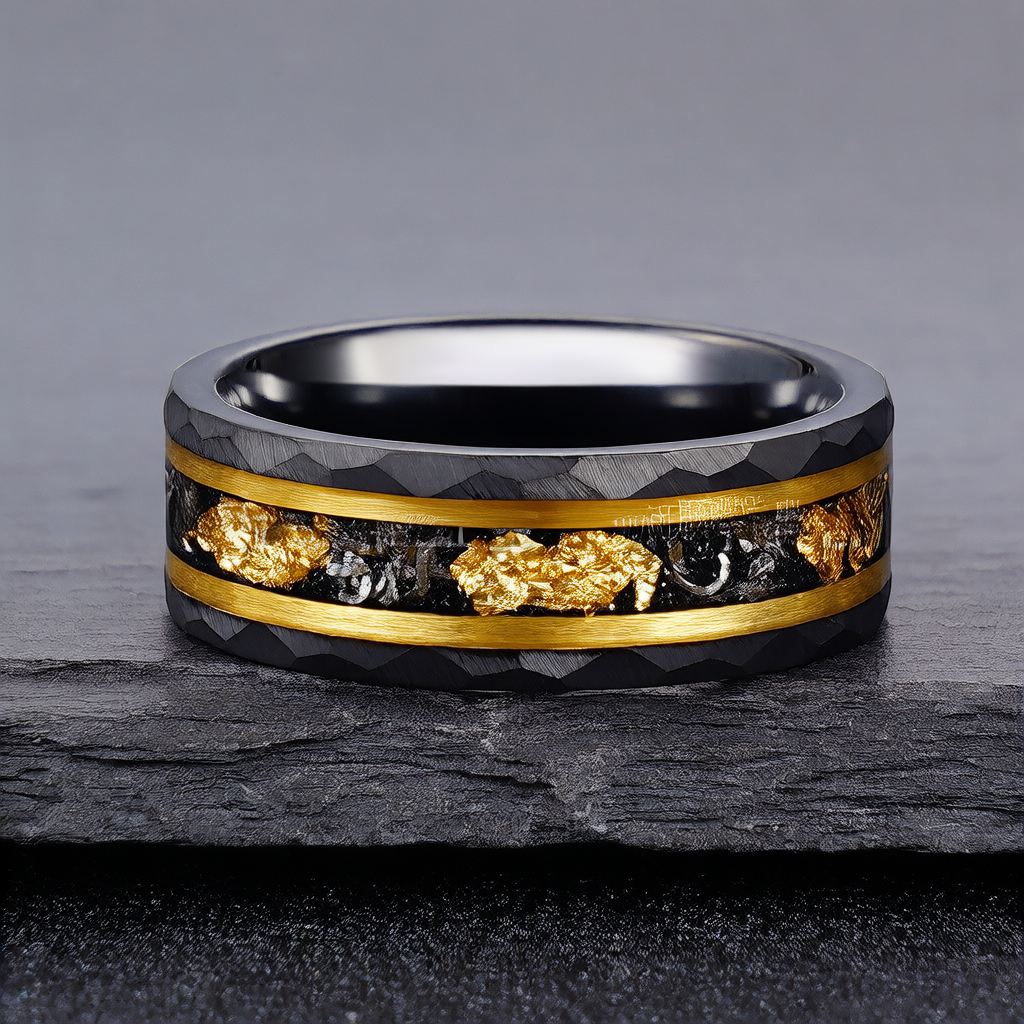 Hammer Pattern Ring