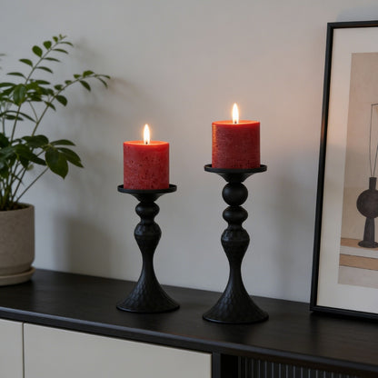 Hammered Iron Candle Holder European Home Decor