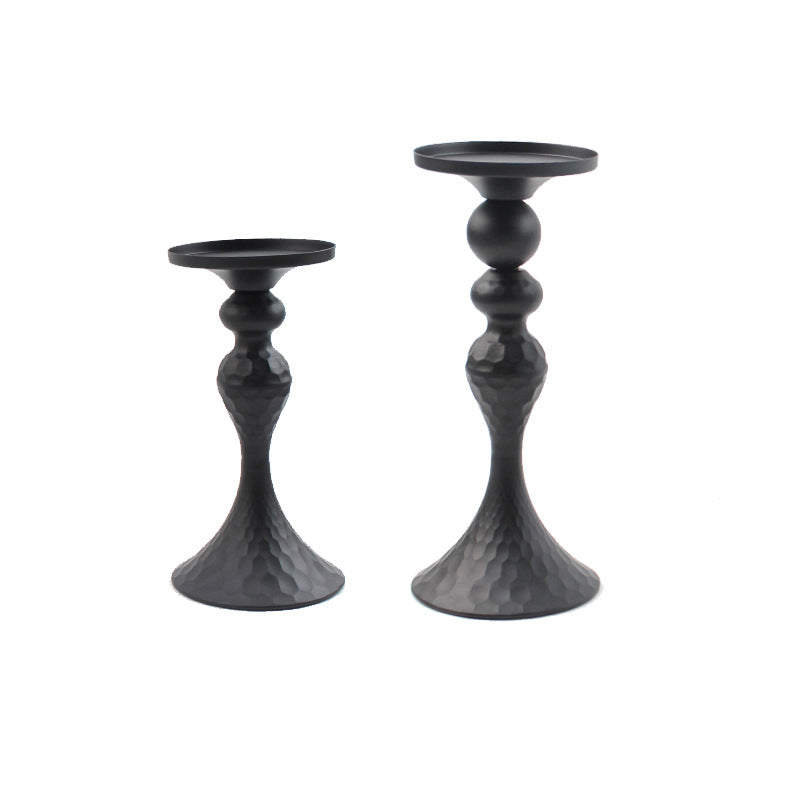 Hammered Iron Candle Holder European Home Decor