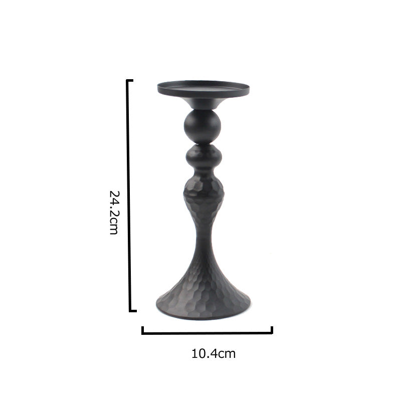 Hammered Iron Candle Holder European Home Decor