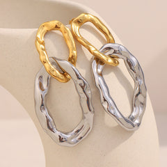 Hammered Hoop Earrings