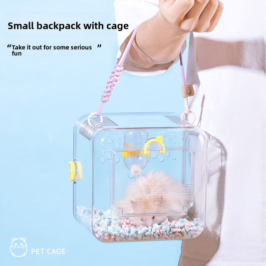 Hamster Travel Cage with Water Bottle