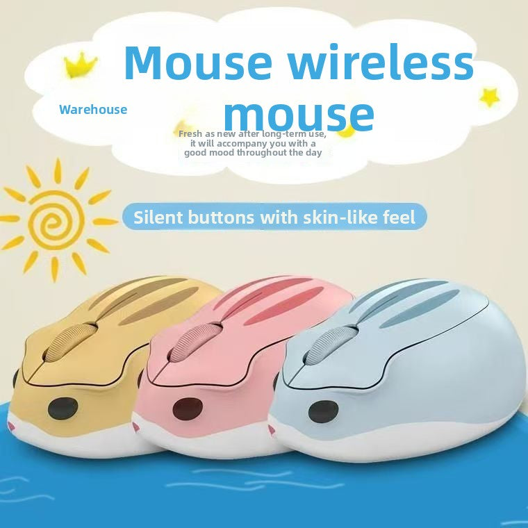 Hamster Wireless Silent Mouse for Laptop and Desktop