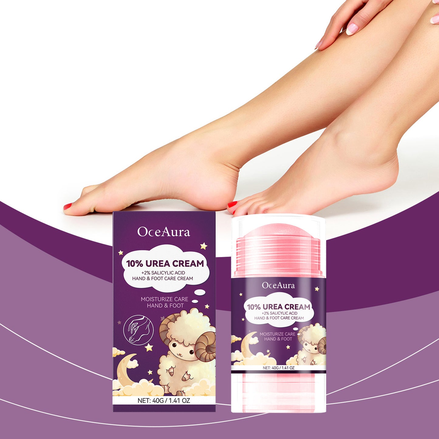 Hand and foot skin cleansing and keratin care stick