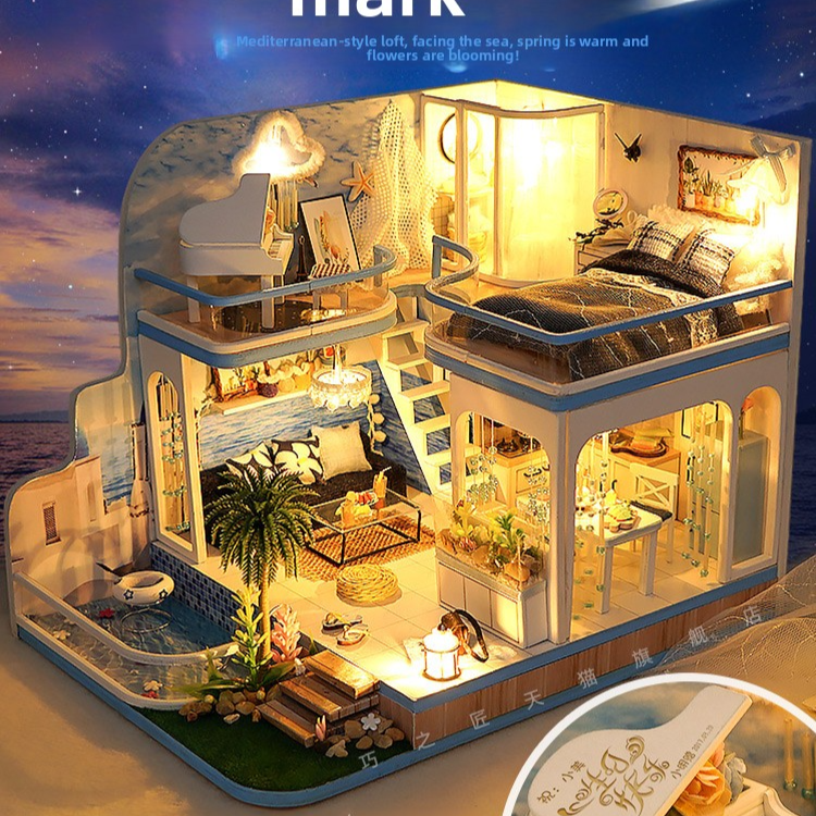 Hand-assembled mini house