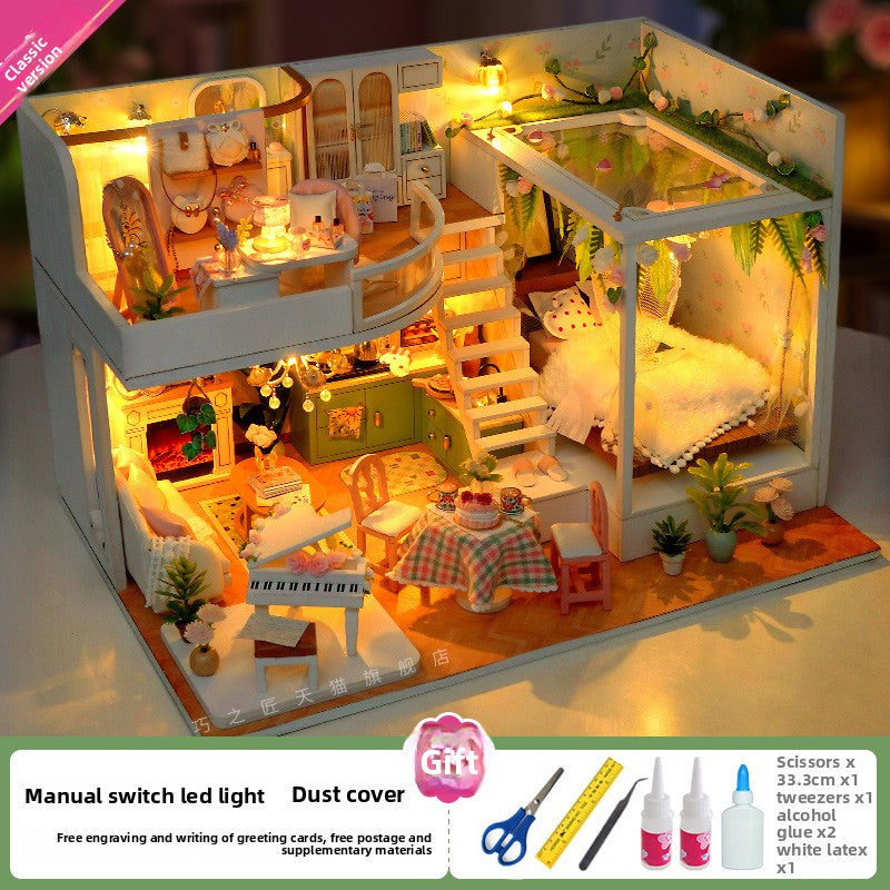 Hand-assembled mini house