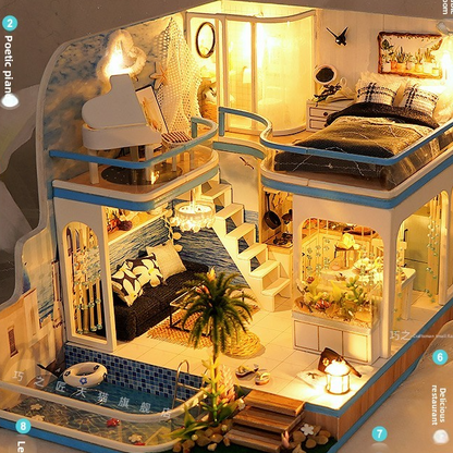 Hand-assembled mini house