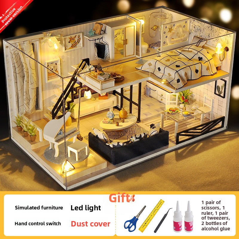 Hand-assembled mini house