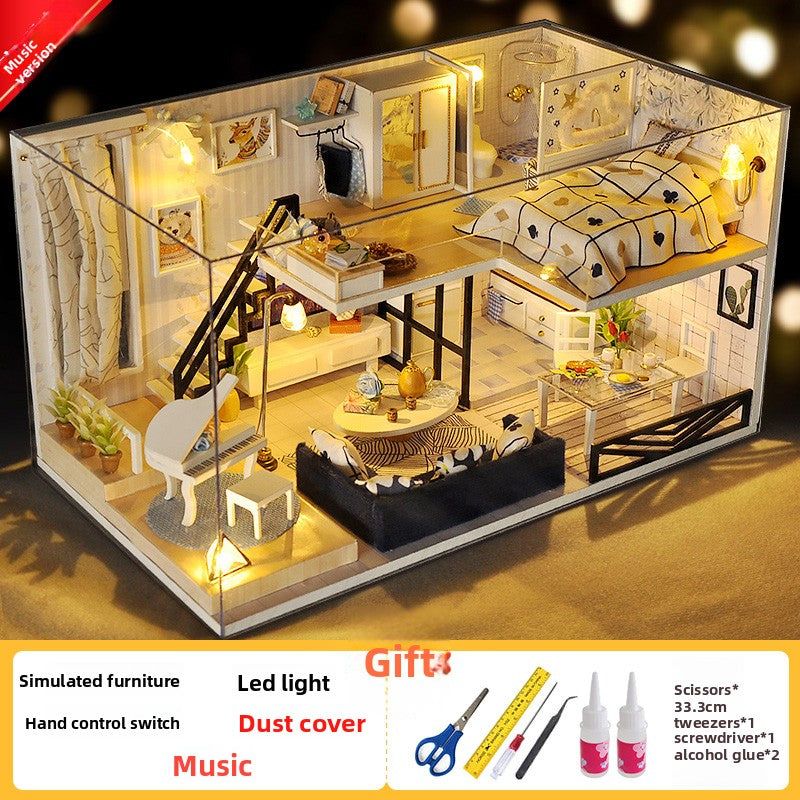 Hand-assembled mini house