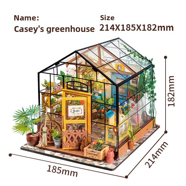 Hand-assembled miniature house