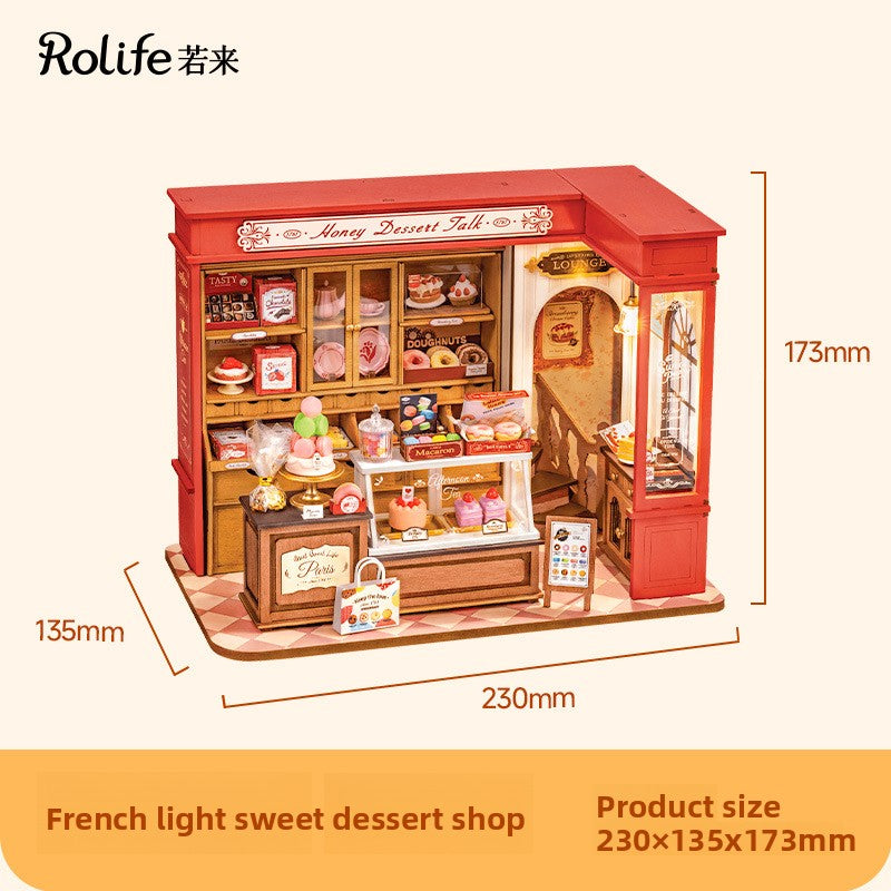 Hand-assembled miniature house